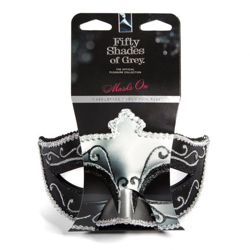 Fifty Shades Of Grey Masks On Masquerade Mask Twin Pack