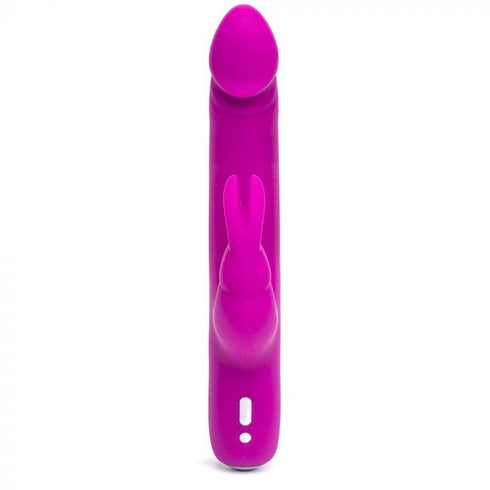 Happy Rabbit Slimline Realistic Usb Rechargeable Rabbit Vibrator Purple