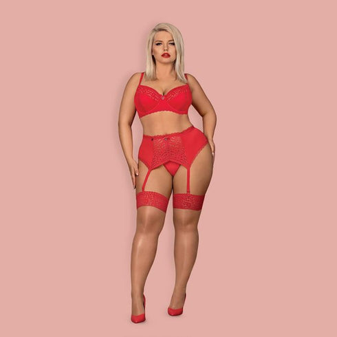 Obsessive - Jolierose 3-Pcs - Red