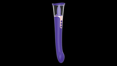Aloure™ 2-In-1 Usb Rechargeable Clit Licker & Vibrating Dildo