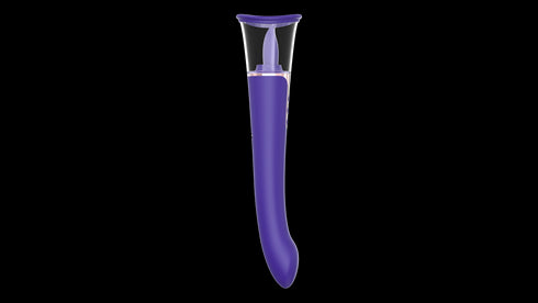 Aloure™ 2-In-1 Usb Rechargeable Clit Licker & Vibrating Dildo