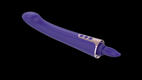 Aloure™ 2-In-1 Usb Rechargeable Clit Licker & Vibrating Dildo