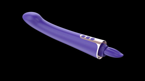 Aloure™ 2-In-1 Usb Rechargeable Clit Licker & Vibrating Dildo