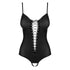 Obsessive Black Crotchless Teddy
