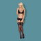 Obsessive 3 Piece Black Lace Lingerie Set