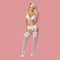 Obsessive 3 Piece White Lace Lingerie Set
