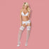 Obsessive 3 Piece White Lace Lingerie Set