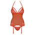 Obsessive Red Corset & Thong Set