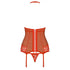 Obsessive Red Corset & Thong Set
