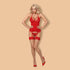 Obsessive Red Corset & Thong Set
