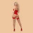 Obsessive Red Corset & Thong Set