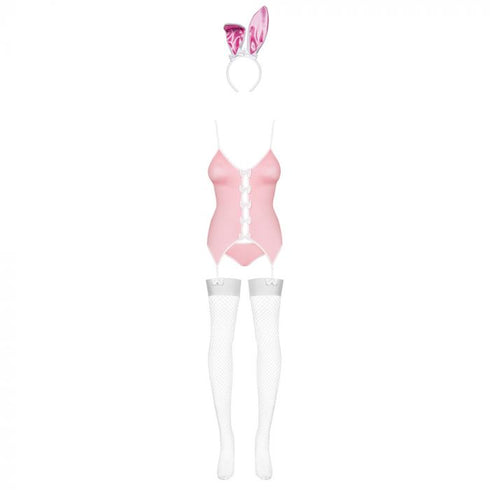 Obsessive - Bunny Suit 4 Pcs Costume - Pink