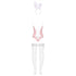 Obsessive - Bunny Suit 4 Pcs Costume - Pink