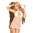 Penthouse Libido Boost Point D'Esprit Babydoll With Eyelash Trim Including