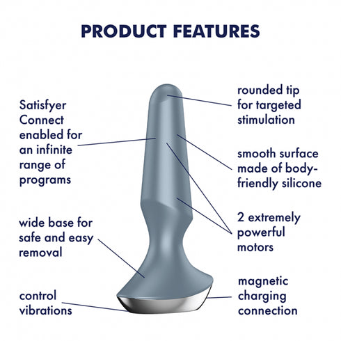Satisfyer Plug-Ilicious 2 Ice Blue