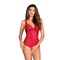 Obsessive See Through Red Mesh Crotchless Teddy